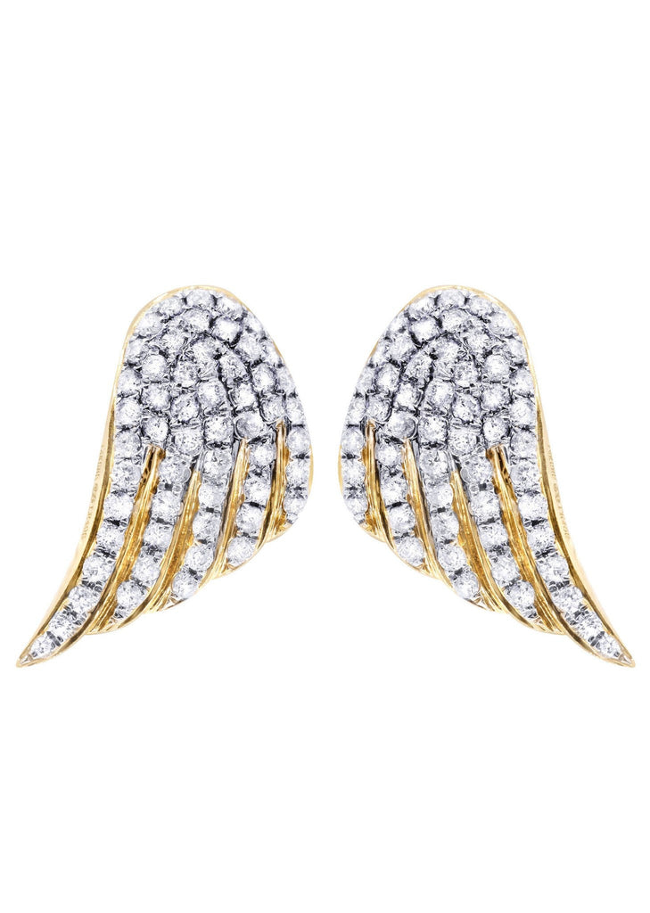 Diamond Earrings For Men | 14K Yellow Gold | 0.9 Carats MEN'S EARRINGS FROST NYC 