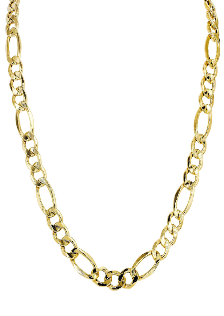 Gold Chain - Mens Hollow Figaro Chain 10K Gold MEN'S CHAINS MANUFACTURER 1 