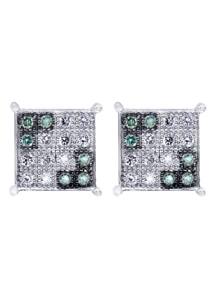 Diamond Earrings For Men | 0.31 Carats 14K White Gold MEN'S EARRINGS FROST NYC 