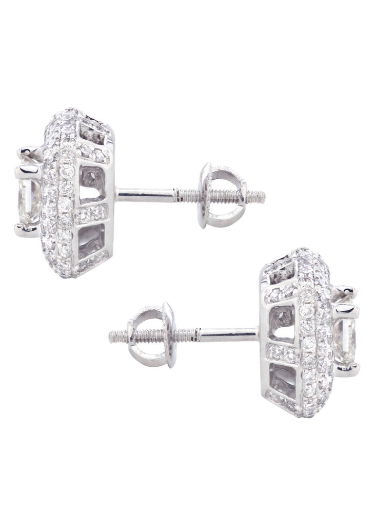 Princess Diamond Stud Earrings | 1.61 Carats MEN'S EARRINGS FROST NYC 