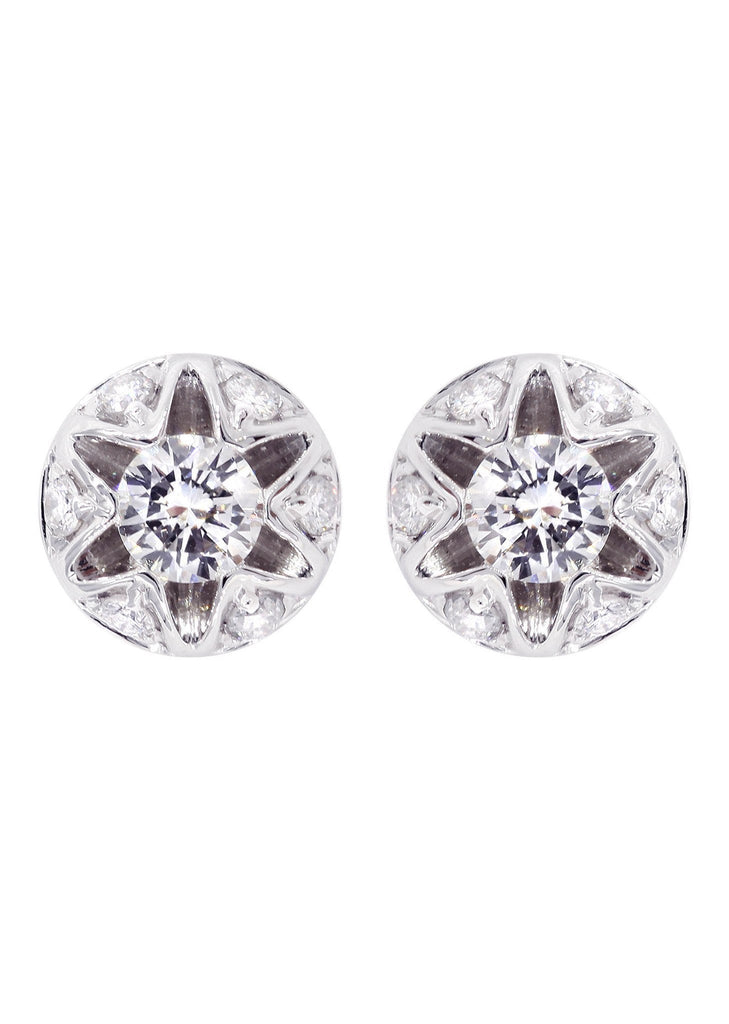 Diamond Stud Earrings For Men | 14K White Gold | 0.61 Carats MEN'S EARRINGS FROST NYC 