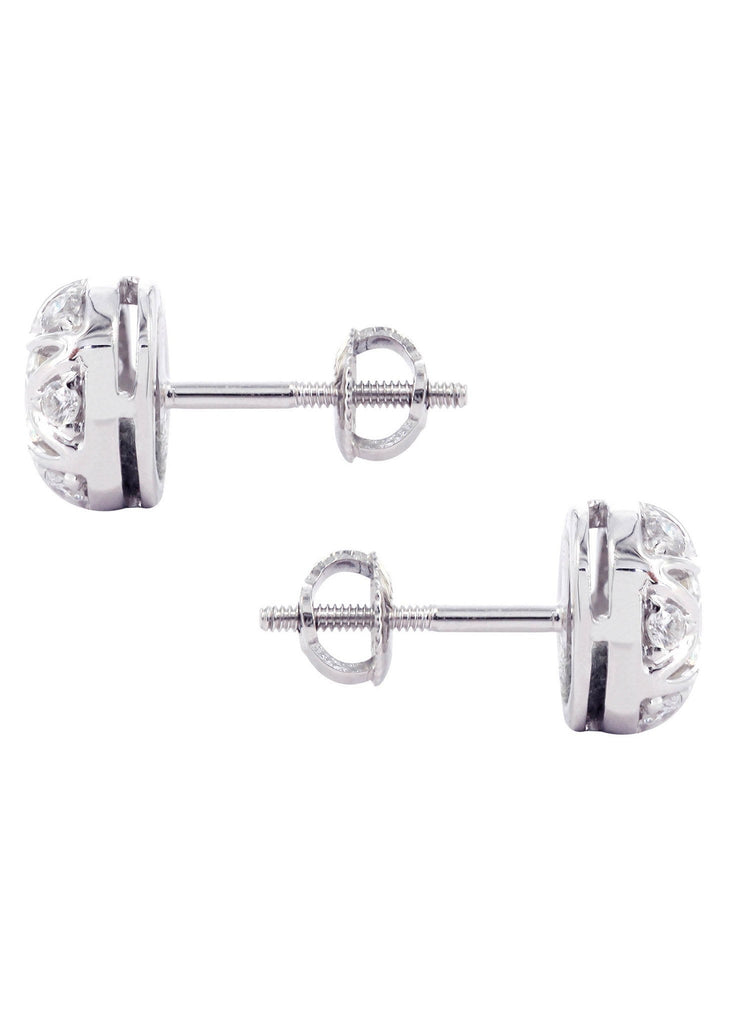 Diamond Stud Earrings For Men | 14K White Gold | 0.61 Carats MEN'S EARRINGS FROST NYC 