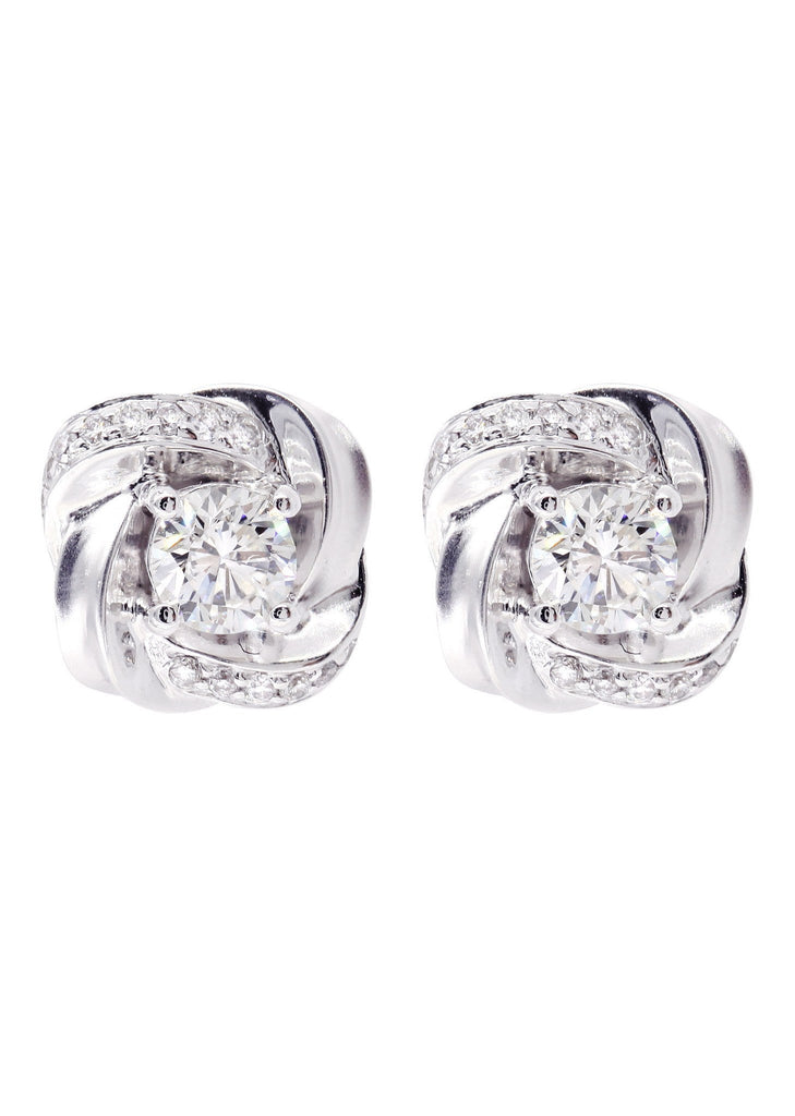 Diamond Stud Earrings For Men | 14K White Gold | 0.73 Carats MEN'S EARRINGS FROST NYC 