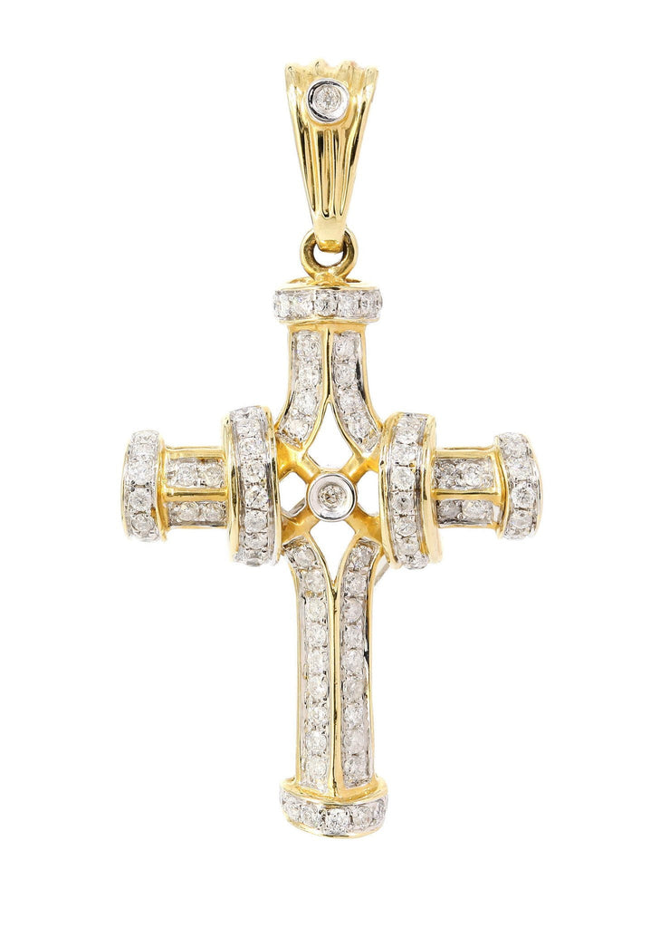 Diamond Cross Pendant |0.45 Carats | 3.45 Grams MEN'S PENDANTS FROST NYC 