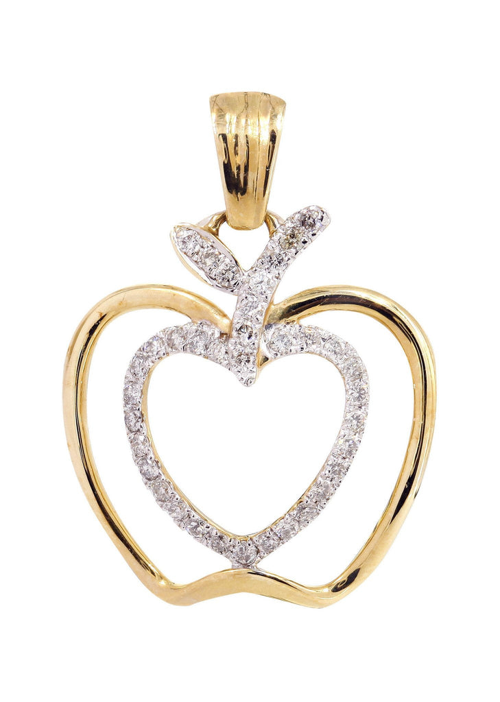 Diamond Apple Pendant | 0.38 Carats | 2.04 Grams MEN'S PENDANTS FROST NYC 