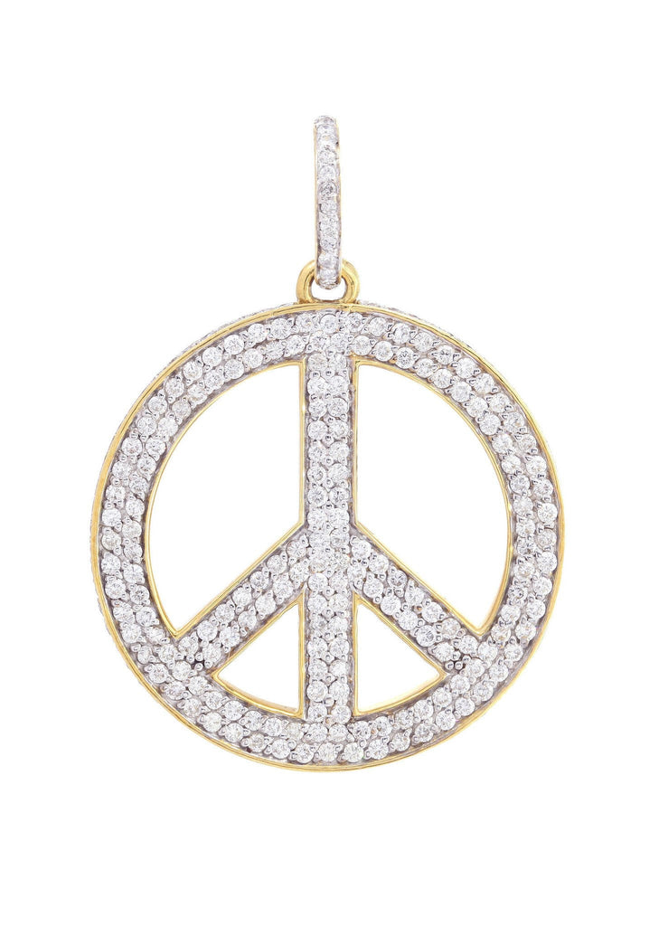 Diamond Peace Pendant | 2.51 Carats | 16.64 Grams MEN'S PENDANTS FROST NYC 