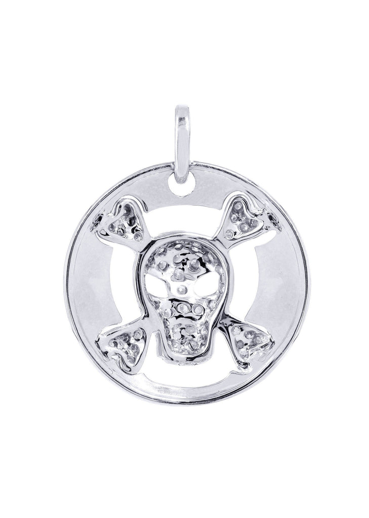 Diamond Skull Pendant | 0.61 Carats | 3.24 Grams MEN'S PENDANTS FROST NYC 