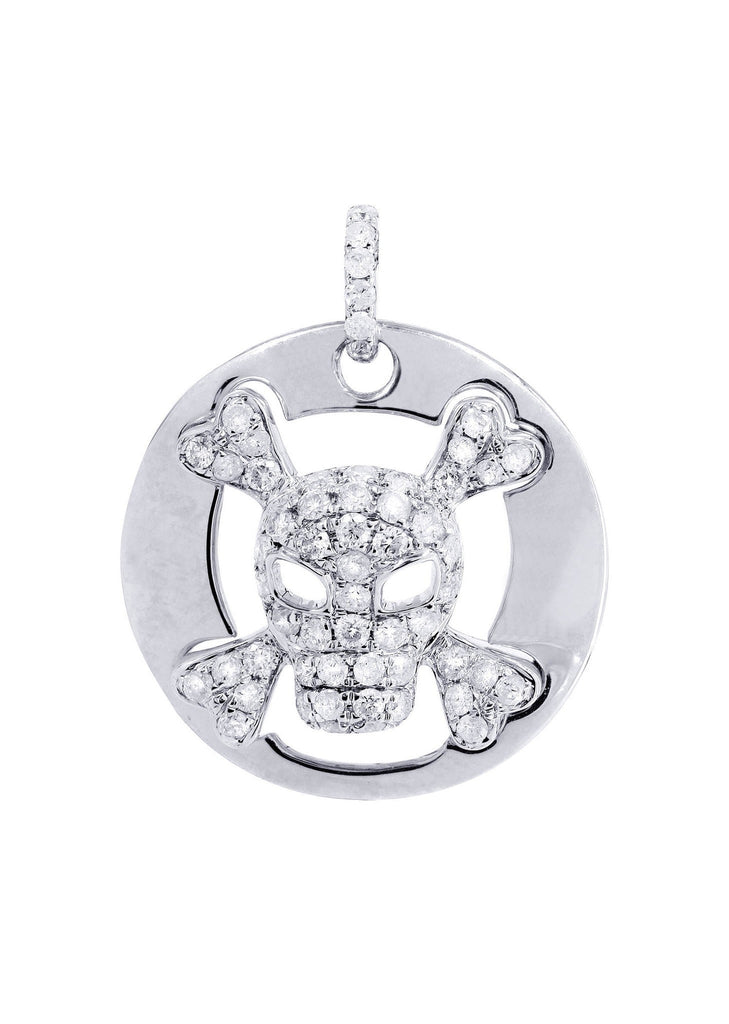 Diamond Skull Pendant | 0.61 Carats | 3.24 Grams MEN'S PENDANTS FROST NYC 