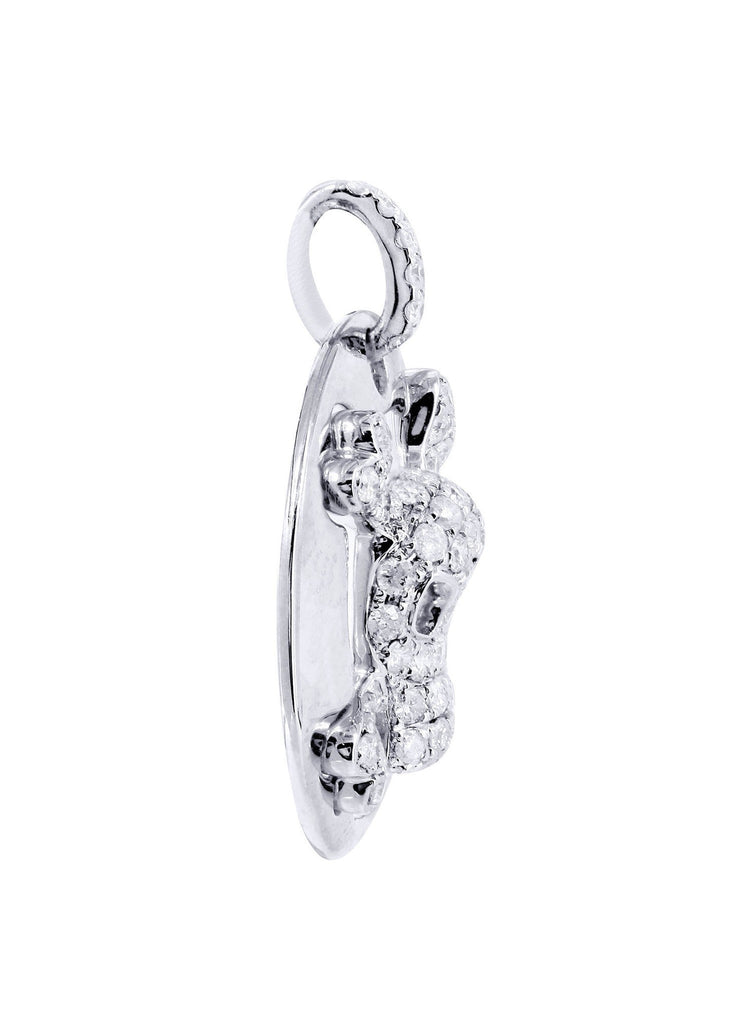 Diamond Skull Pendant | 0.61 Carats | 3.24 Grams MEN'S PENDANTS FROST NYC 