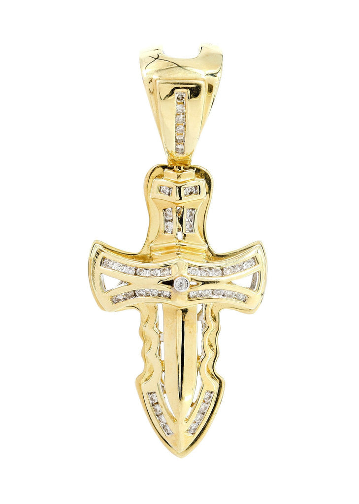 Diamond Cross Pendant | 0.32 Carats | 8.32 Grams MEN'S PENDANTS FROST NYC 