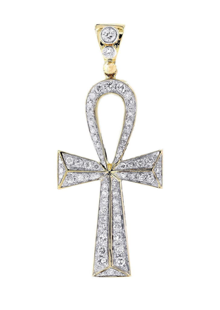 Diamond Ankh Pendant | 1.31 Carats | 9 Grams MEN'S PENDANTS FROST NYC 