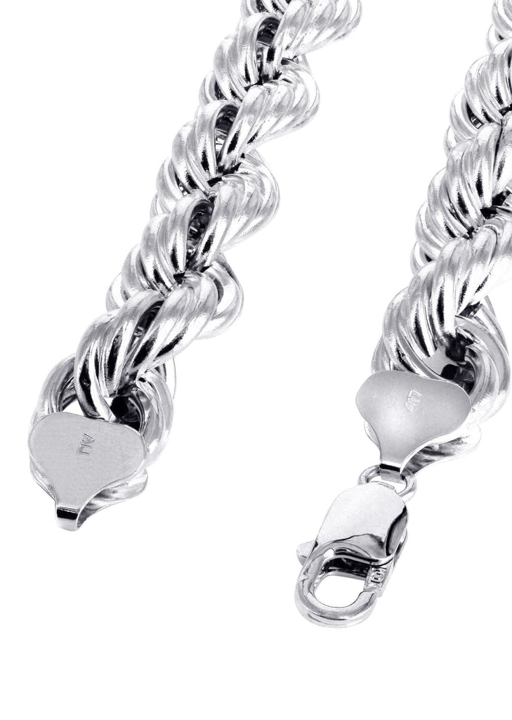 White Gold Chain - Mens Hollow Rope Chain 10K Gold MEN'S CHAINS MANUFACTURER 1 