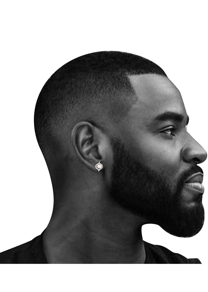 Round Diamond Stud Earrings | 1.64 Carats MEN'S EARRINGS FROST NYC 