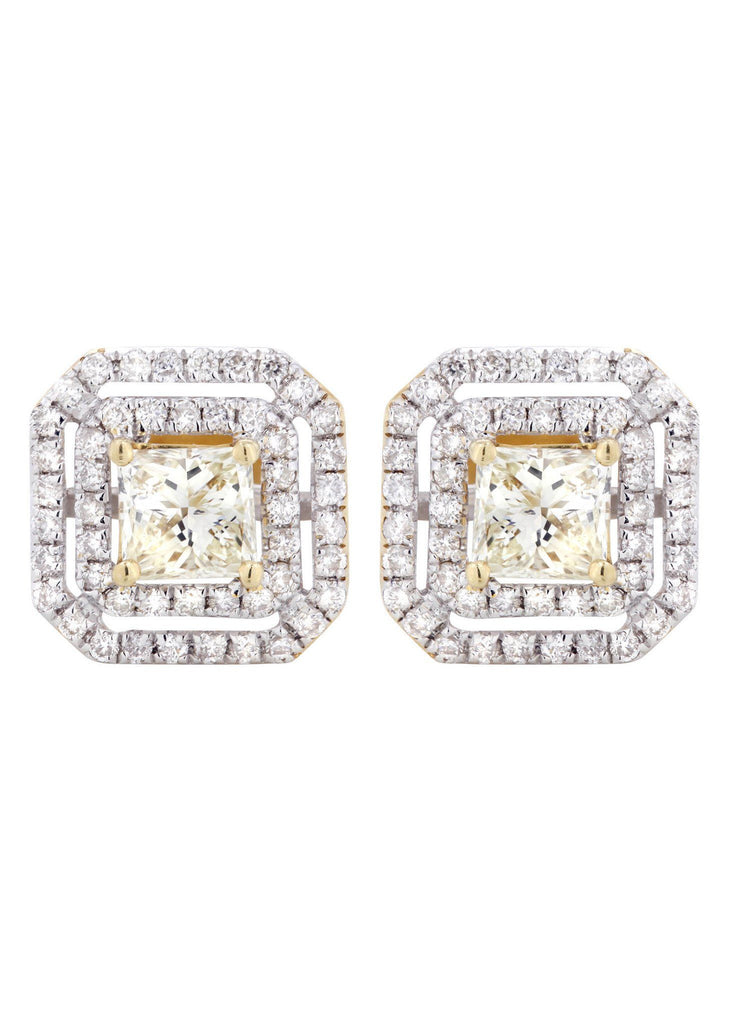 Princess Diamond Stud Earrings | 2.23 Carats MEN'S EARRINGS FROST NYC 