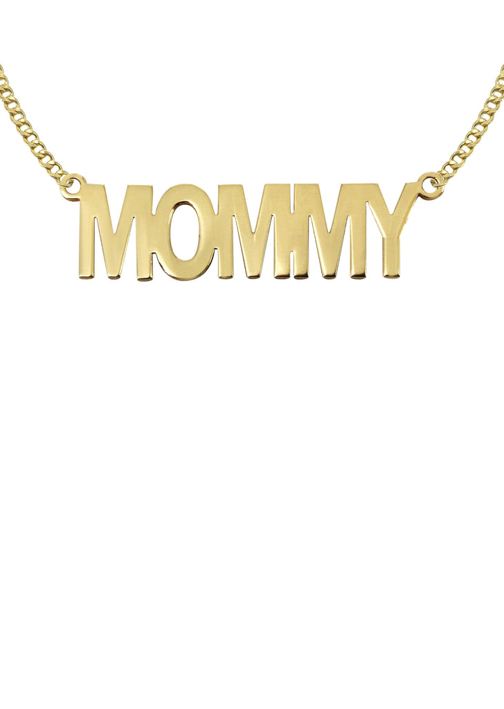 14K Ladies mommy Name Plate Necklace | Appx. 6.1 Grams Name Plate Manufacturer 16 