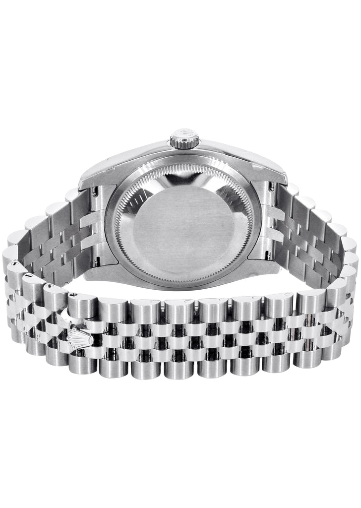 New Style | Hidden Clasp | Diamond Rolex Datejust Watch | 36Mm | Graphite Diamond Dial | Jubilee Band CUSTOM ROLEX MANUFACTURER 11 