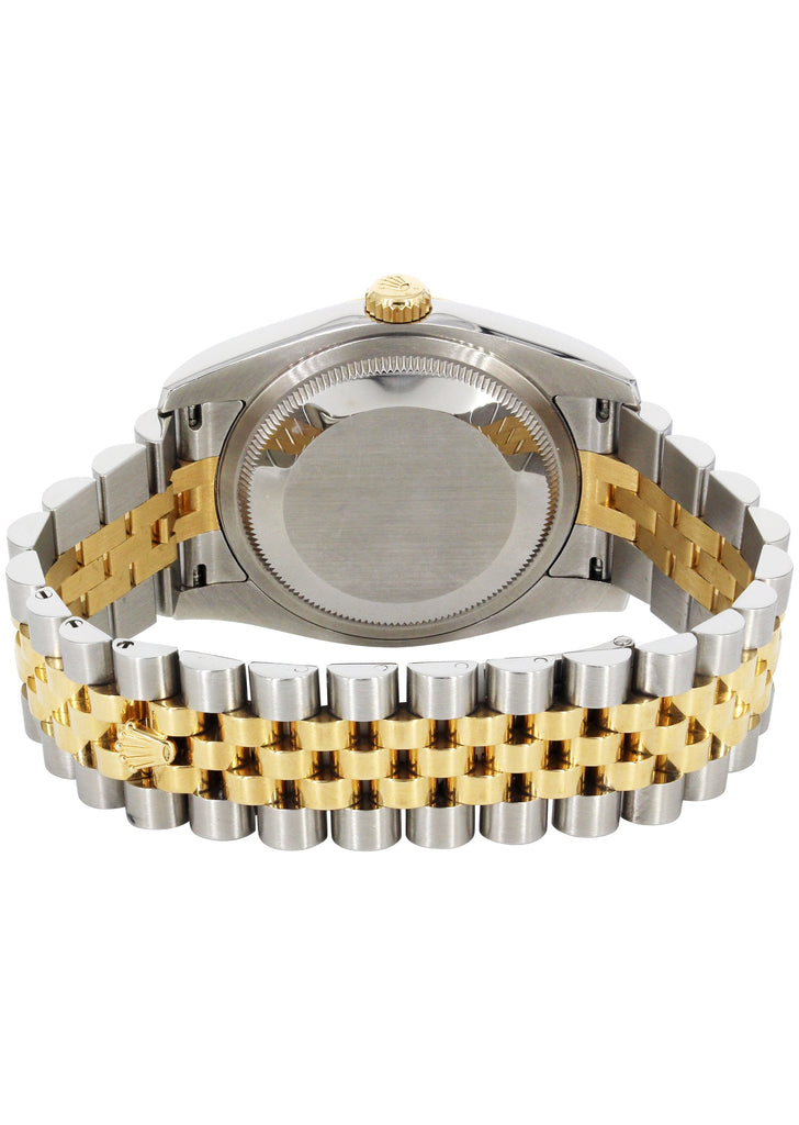 New Style | Hidden Clasp | Gold Rolex Datejust Watch | 36Mm | Pink Dial | Jubilee Band CUSTOM ROLEX MANUFACTURER 11 