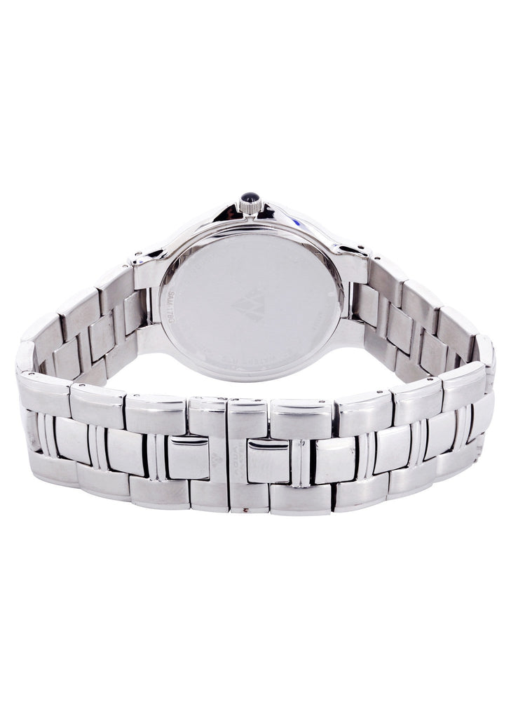 Mens White Gold Tone Diamond Watch | Appx. 1.03 Carat MENS GOLD WATCH FROST NYC 