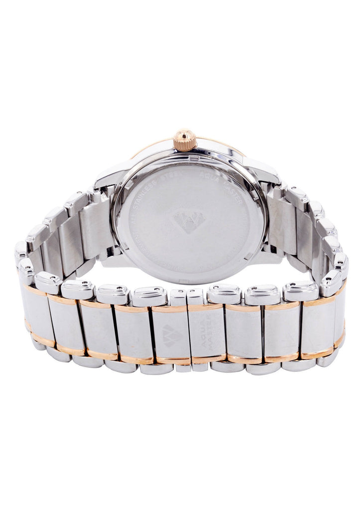 Mens Rose Gold Tone Diamond Watch | Appx. 1.75 Carats MENS GOLD WATCH FROST NYC 