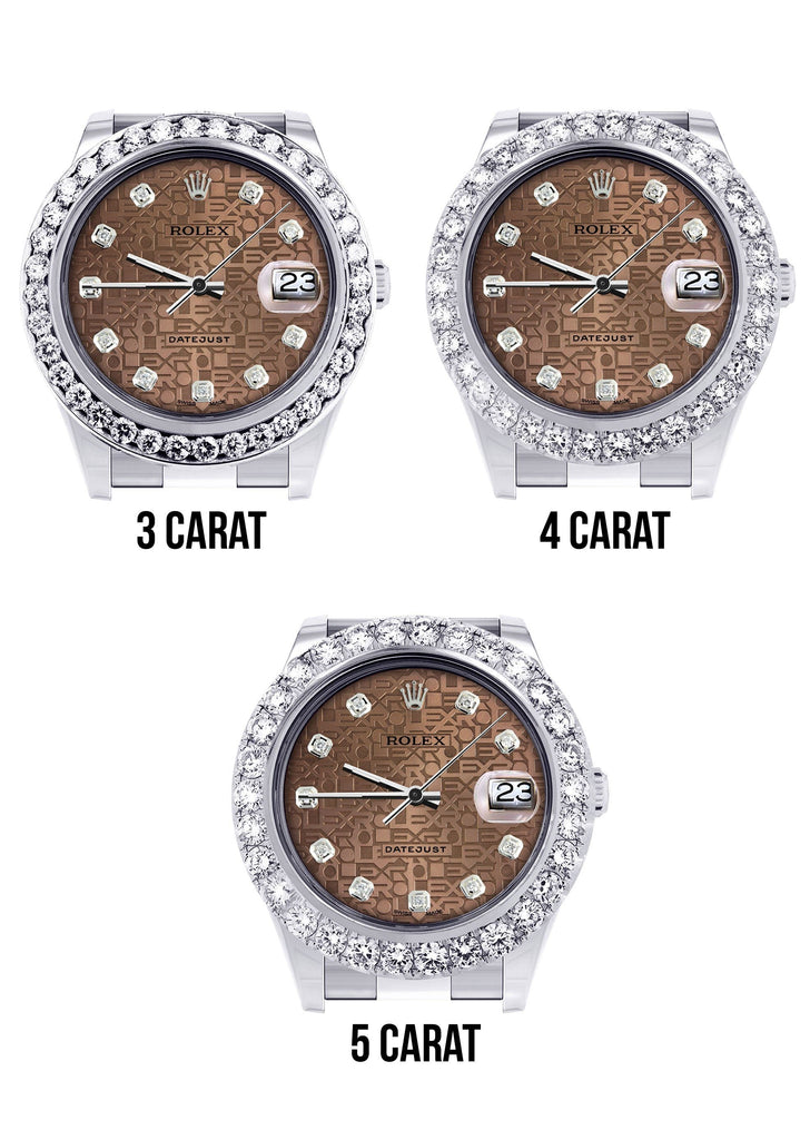 Rolex Datejust II Watch | 41 MM | Custom Jubilee Diamond Dial | Oyster Band CUSTOM ROLEX FrostNYC 