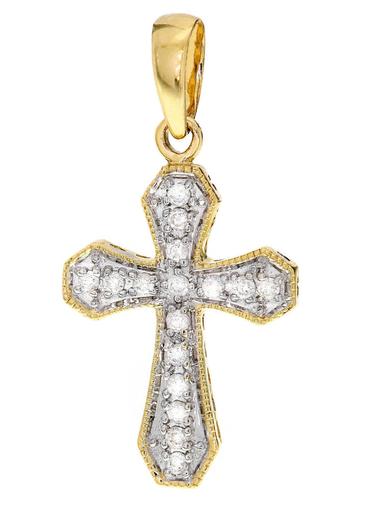 Diamond Cross Pendant | 1.12 Grams | 0.11 Carats MEN'S PENDANTS FROST NYC 