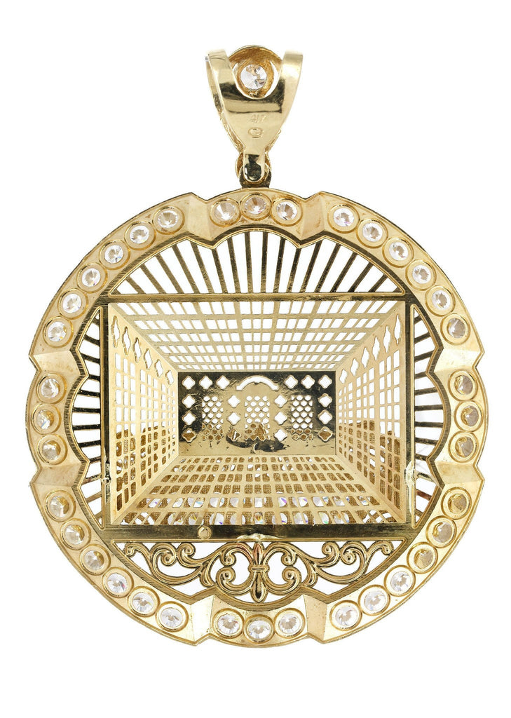 Big Last Supper & Cz 10K Yellow Gold Pendant. | 34.3 Grams MEN'S PENDANTS FROST NYC 