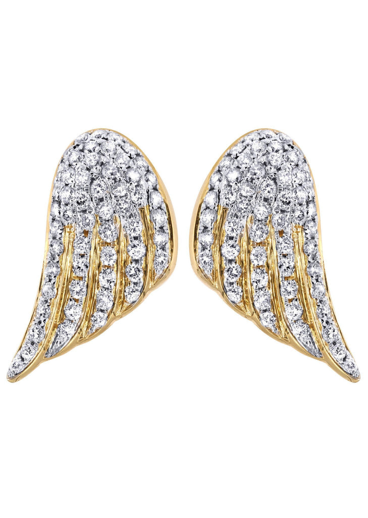 Diamond Earrings For Men | 14K Yellow Gold | 1.56 Carats MEN'S EARRINGS FROST NYC 