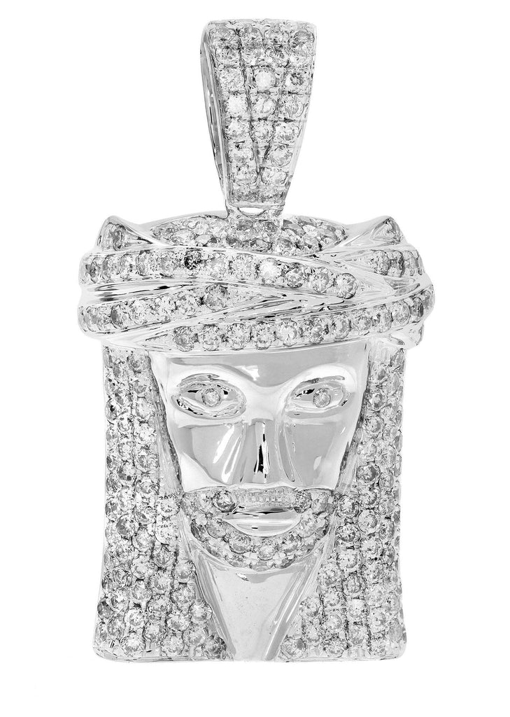 Diamond Jesus Piece | 11.34 Grams | 1.87 Carats MEN'S PENDANTS FROST NYC 