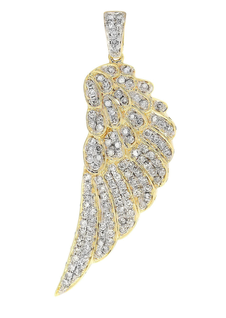 Diamond Angel Wing Pendant | 9.13 Grams | 1.5 Carats MEN'S PENDANTS FROST NYC 