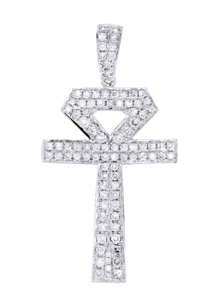 Diamond Ankh Pendant | 1.1 Carats | 2.52 Grams MEN'S PENDANTS FROST NYC 