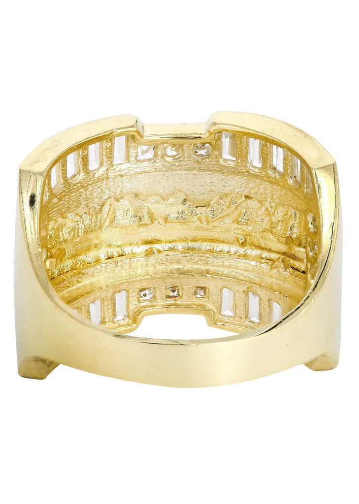 Last Supper & Cz 10K Yellow Gold Mens Ring. | 8.4 Grams MEN'S RINGS FROST NYC 