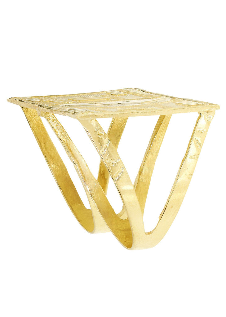 $100 Dollar Bill 10K Yellow Gold Mens Ring. | 10.2 Grams MEN'S RINGS FROST NYC 