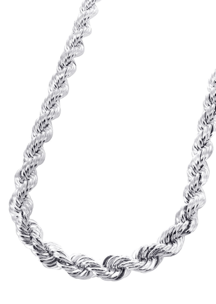 White Gold Chain - Mens Solid Rope Chain 10K Gold MEN'S CHAINS MANUFACTURER 1 